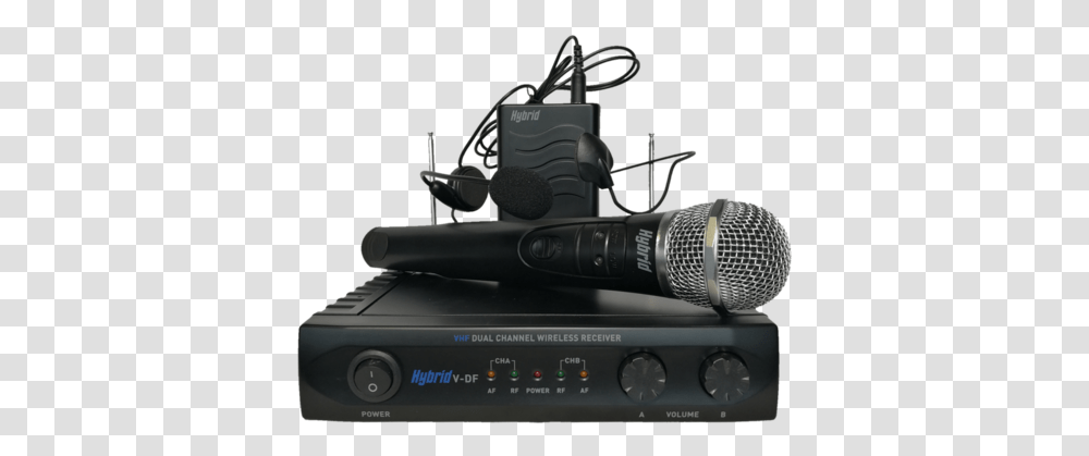 Hybrid V Df Dual Handheld Headset Vhf Wireless Microphone System Portable, Electronics, Camera, Electrical Device, Amplifier Transparent Png
