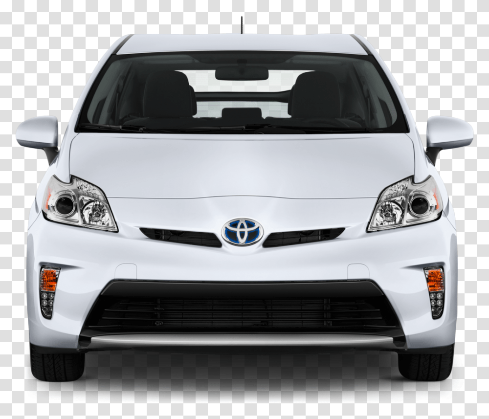 Hybrvehicle Toyota Prius Front View, Car, Transportation, Windshield, Bumper Transparent Png