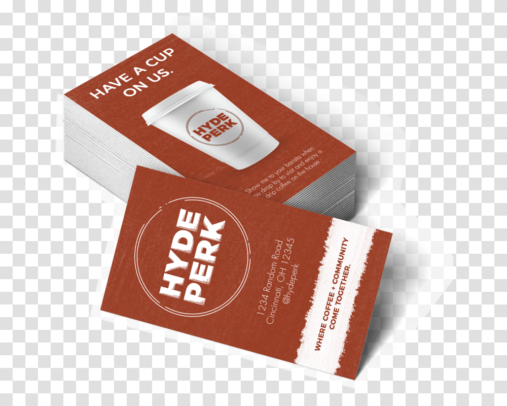 Hyde Perk Business Card Mockup 2 Graphic Design, Paper, Passport, Id Cards Transparent Png