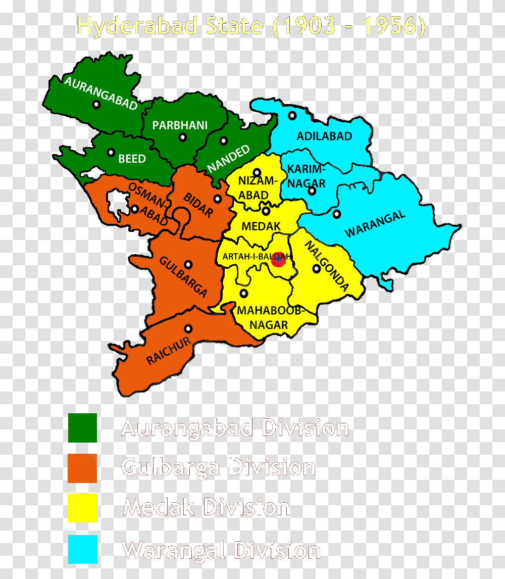 Hyderabad State, Map, Diagram, Plot, Poster Transparent Png
