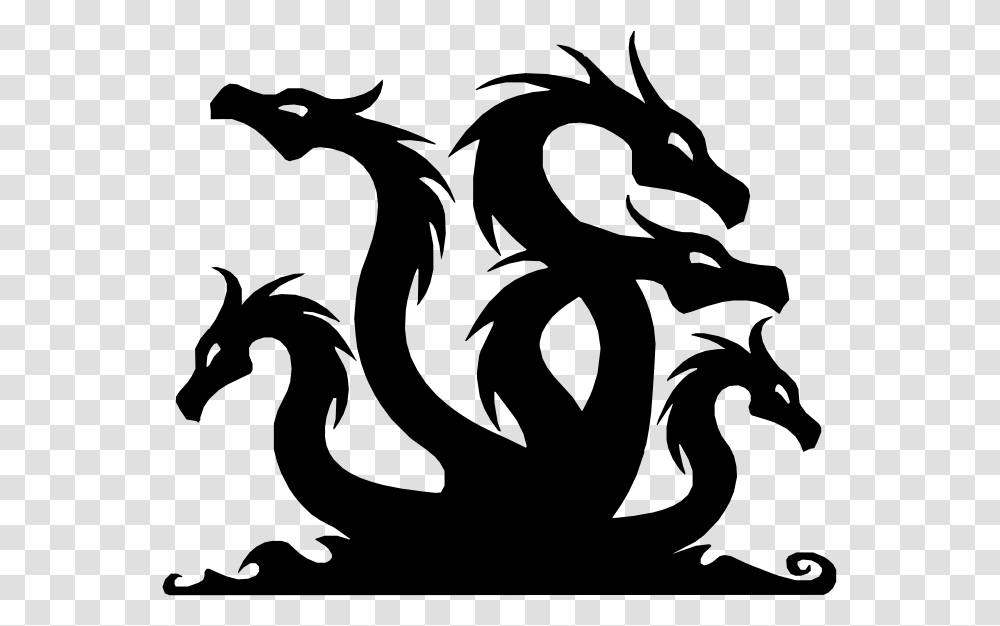 Hydra Dragon Hydra Dragon Silhouette, Gray, World Of Warcraft Transparent Png