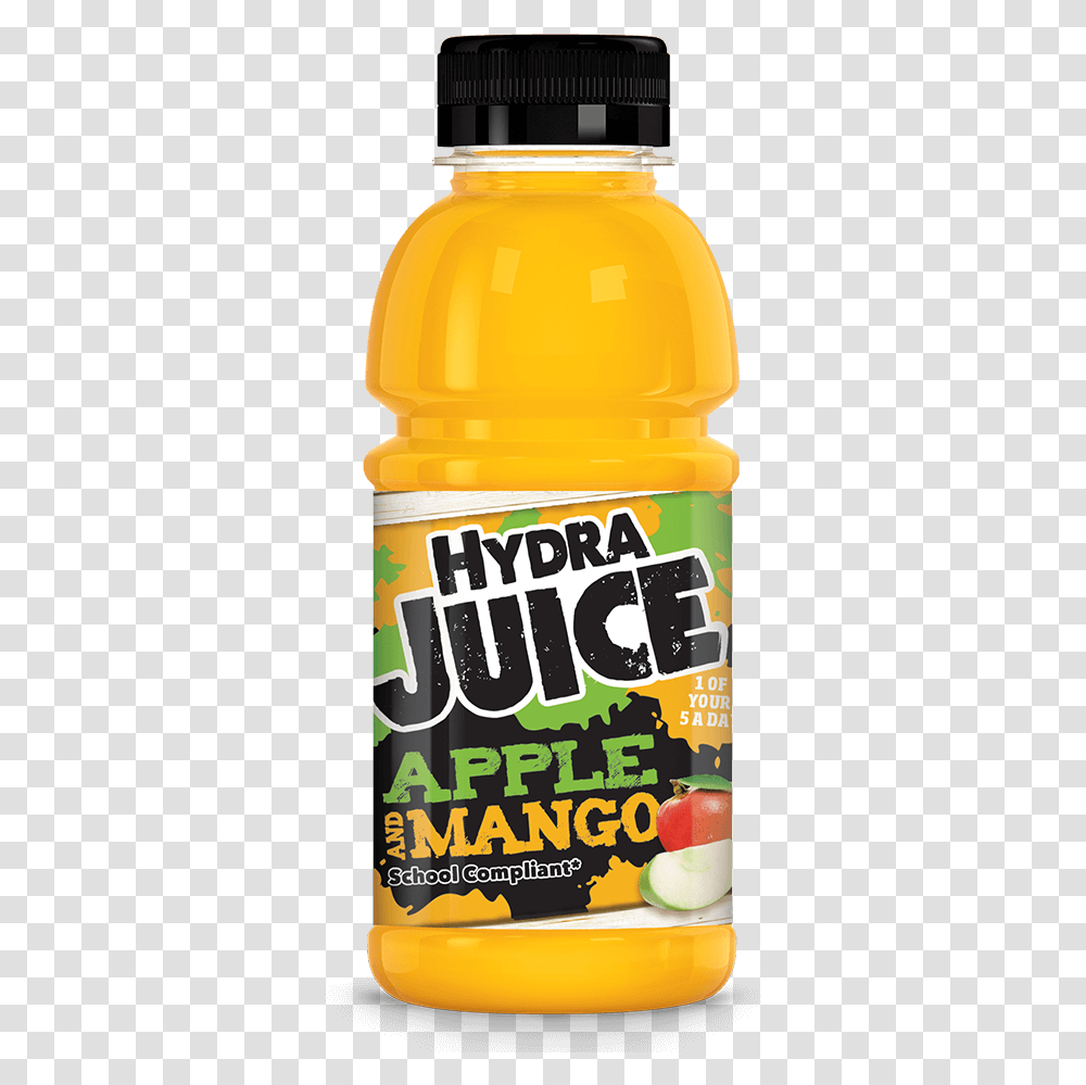Hydra Juice 50 Apple And Mango Juice Drink Plastic Bottle, Beverage, Orange Juice, Pop Bottle Transparent Png