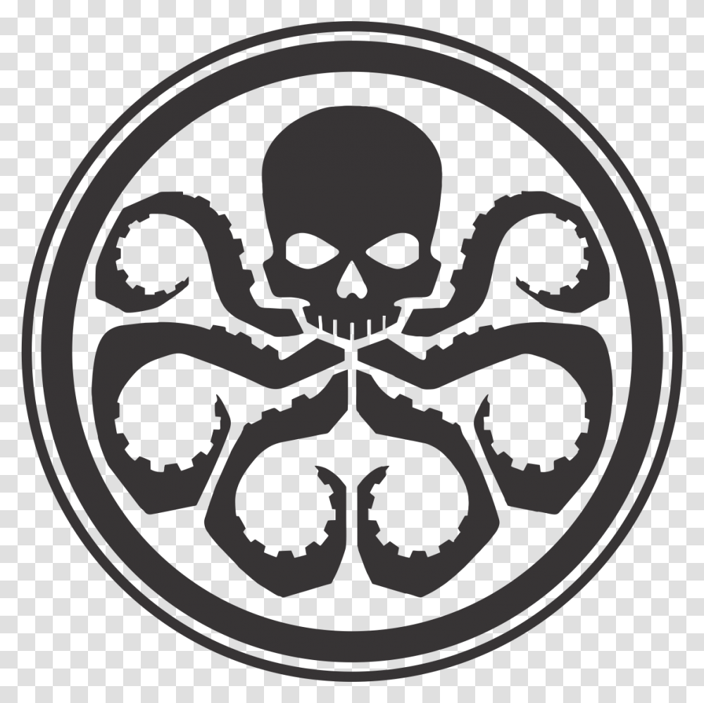 Hydra Marvel Shield Logo Hydra Logo, Label, Stencil, Rug Transparent Png