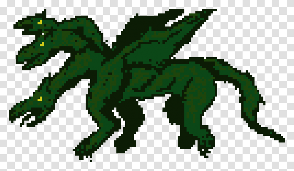 Hydra Pixel Art, Animal, Reptile, Lizard, Green Lizard Transparent Png