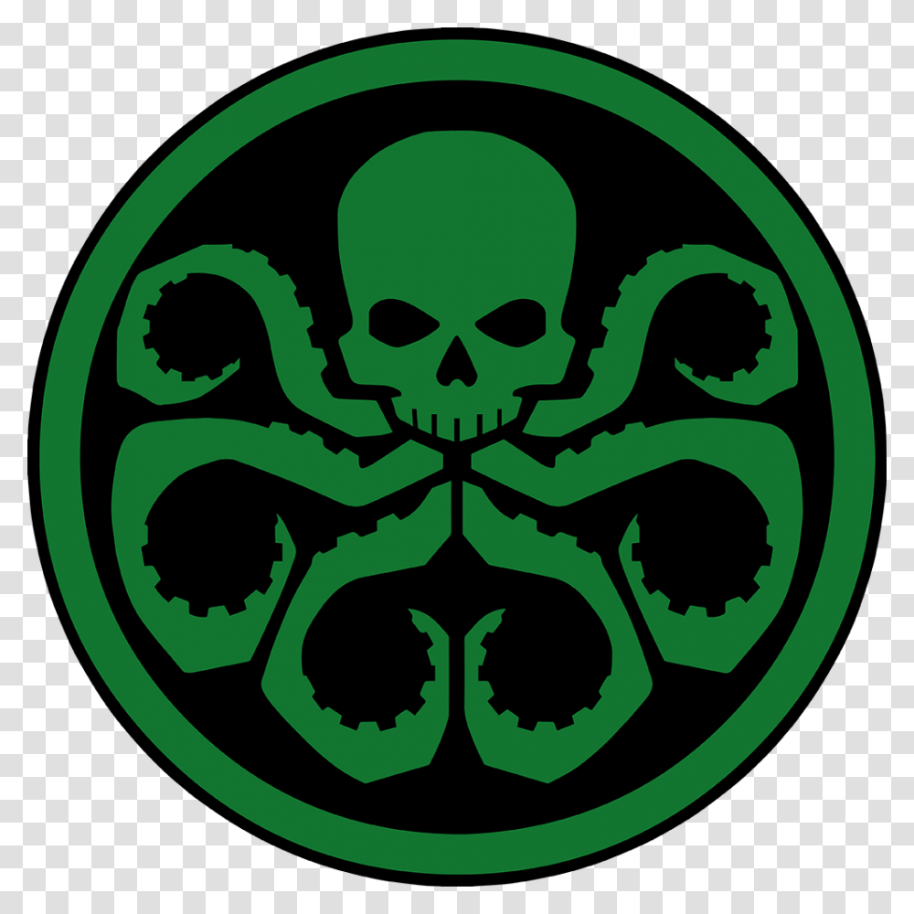 Hydra Symbol Captain America, Logo, Trademark, Recycling Symbol, Emblem Transparent Png