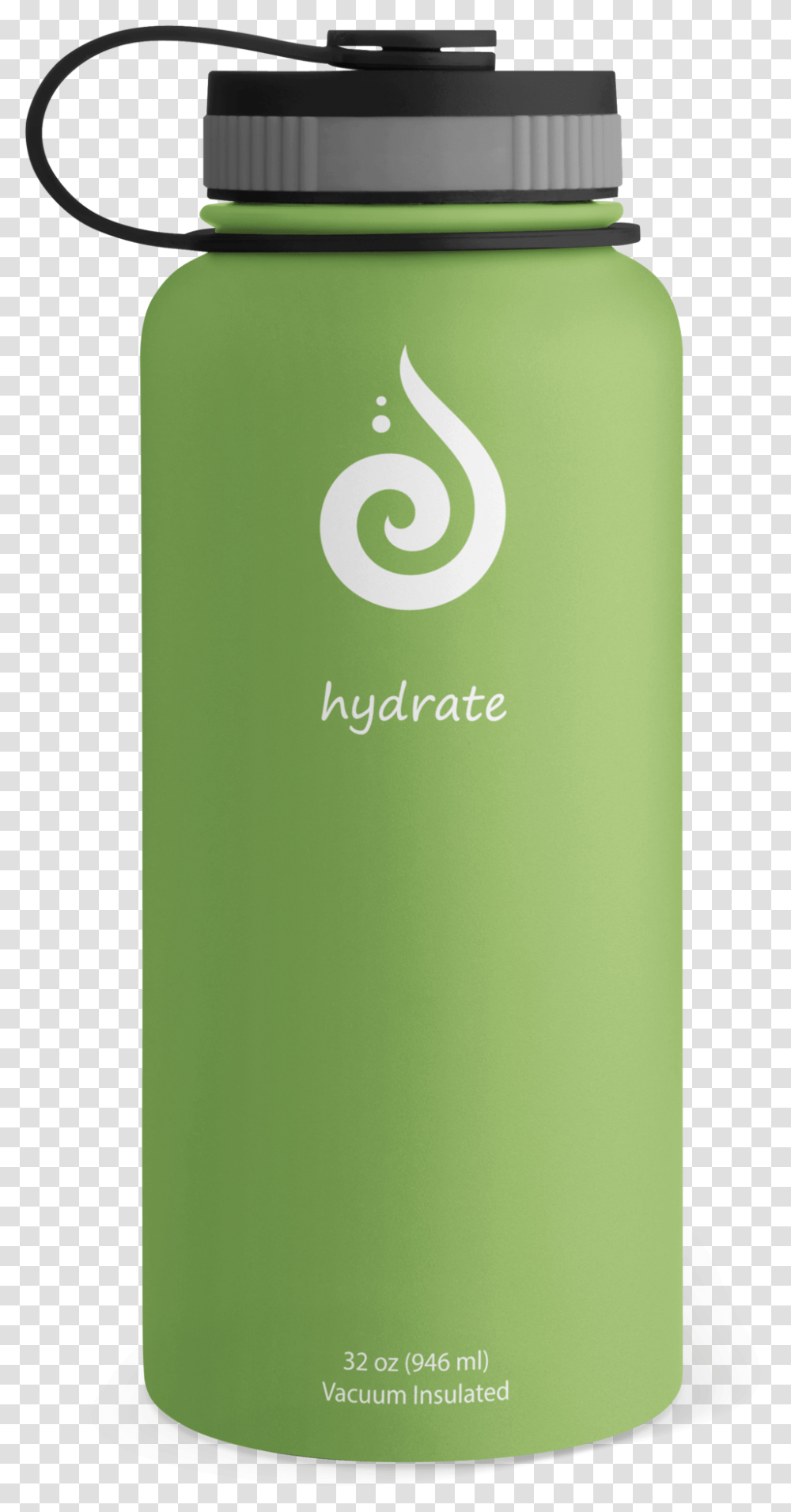 Hydrate 32oz Water Bottle Kiwi - Hydrate Water Bottles Glass Bottle, Liquor, Alcohol, Beverage, Mobile Phone Transparent Png