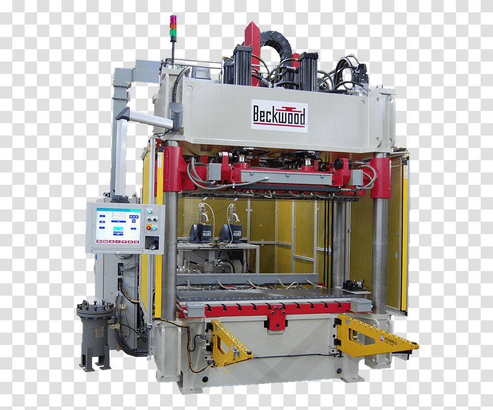 Hydraulic Compression Molding Press With Booking Ram Compression Molding Press, Machine, Lathe, Fire Truck, Vehicle Transparent Png