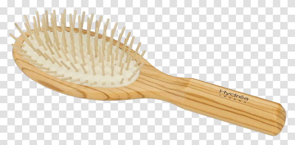 Hydrea Olive Wood Hair Brush With Pins Wood Hair Brush, Tool, Toothbrush Transparent Png