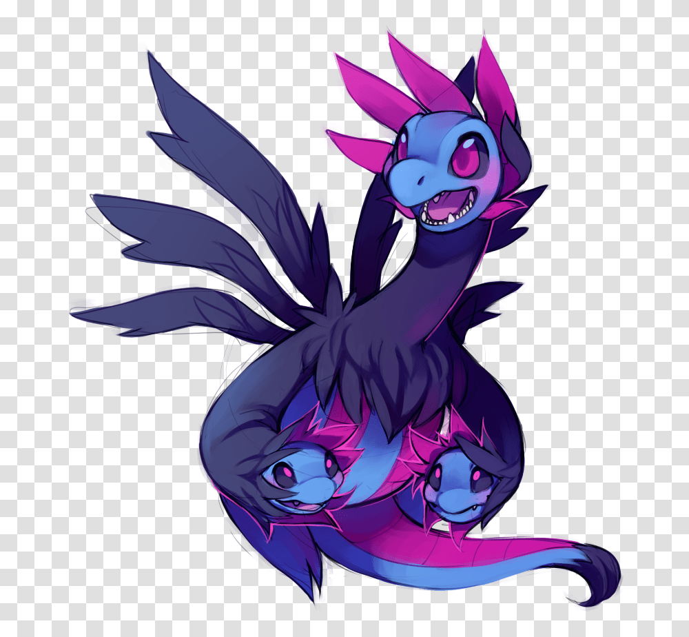 Hydreigon Cute, Dragon, Purple Transparent Png