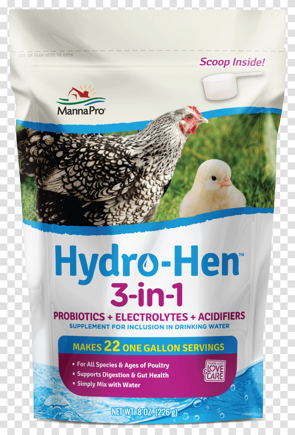 Hydro Hen 3 In 1 Water Supplement 8oz Hydro Hen, Chicken, Poultry, Fowl, Bird Transparent Png