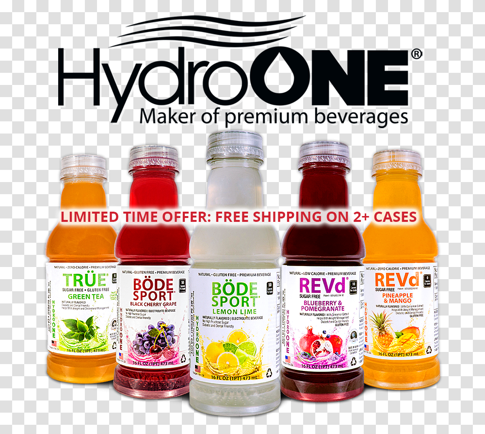 Hydro One Drink, Juice, Beverage, Label Transparent Png