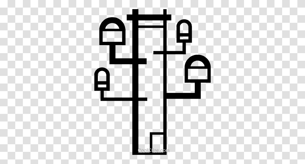 Hydro Pole Royalty Free Vector Clip Art Illustration, Cross, Security, Lock Transparent Png