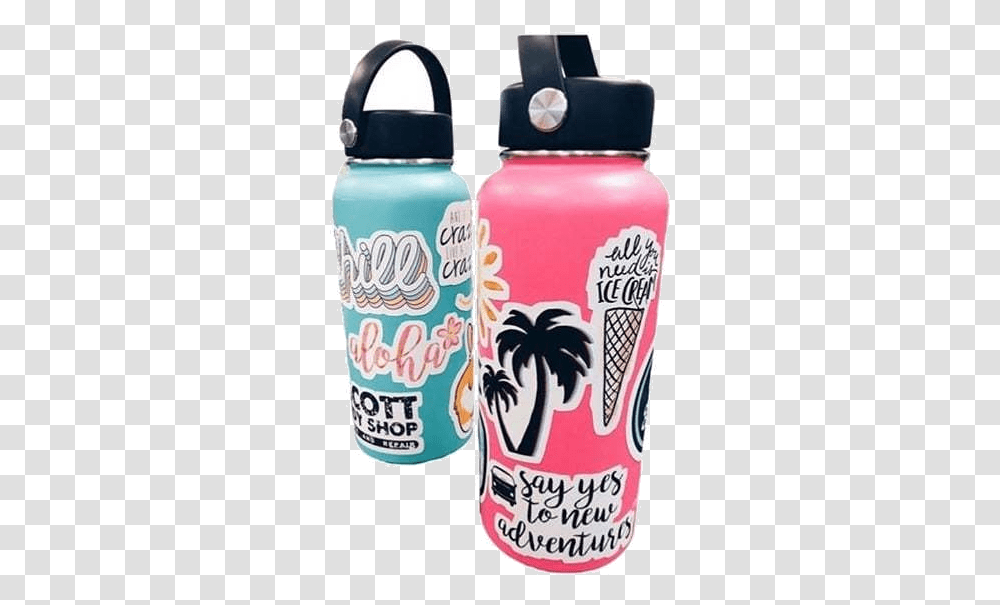 Hydroflask Shared Hydro Flask Sticker Inspo, Bottle, Tin, Plant, Can Transparent Png