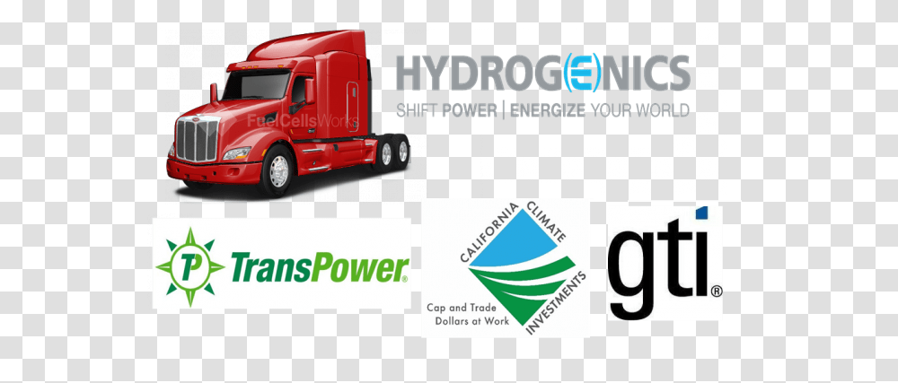 Hydrogenics To Provide Fuel Cells For Heavy Duty Trucks, Trailer Truck, Vehicle, Transportation, Fire Truck Transparent Png