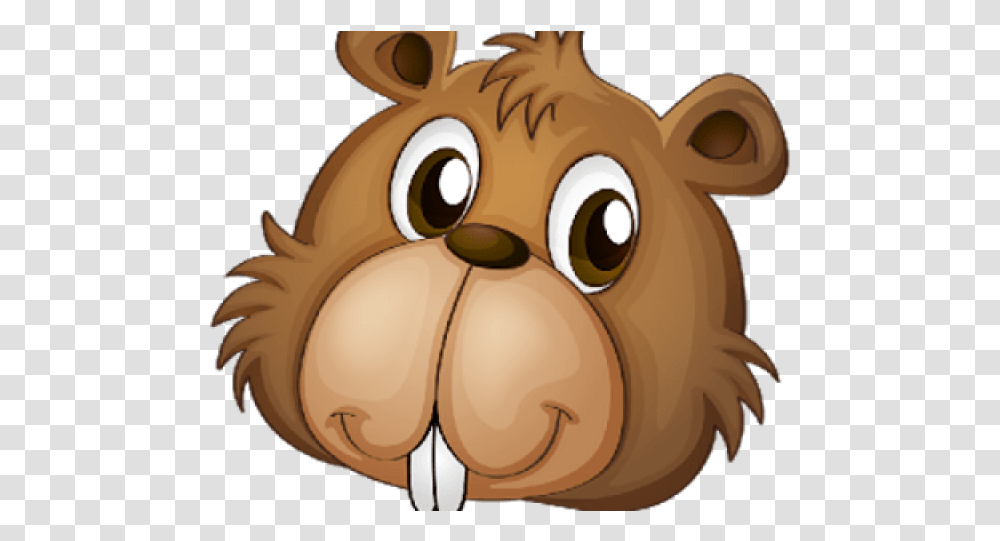 Hyena Clipart Face Beaver Cartoon Face, Plush, Toy, Mammal, Animal Transparent Png