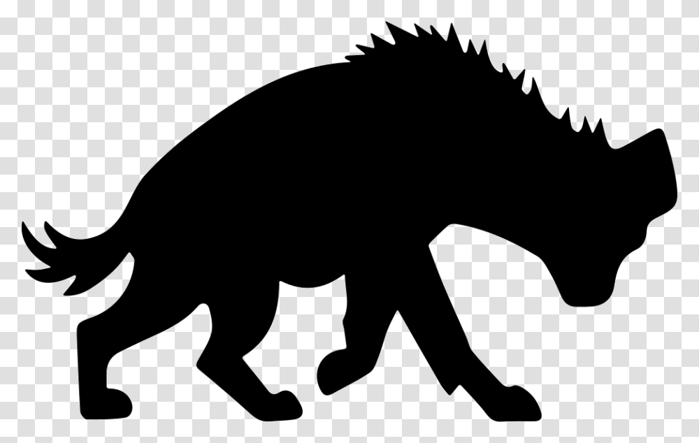 Hyena Shape Icon Free Download, Silhouette, Animal, Mammal, Kneeling Transparent Png