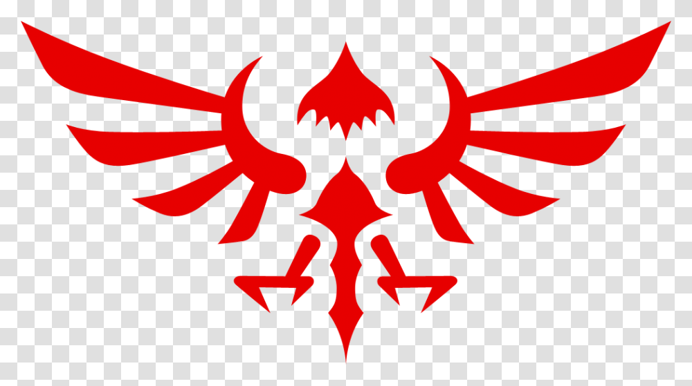 Hylian Crest Legend Of Zelda Bird Symbol, Red Cross, Logo, First Aid, Trademark Transparent Png