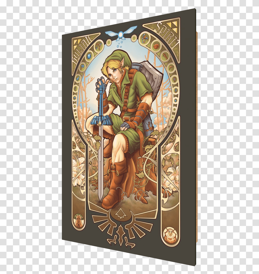 Hylian Spirit Zelda Link Legend Of Zelda Breath Illustration, Poster, Person, Sport Transparent Png