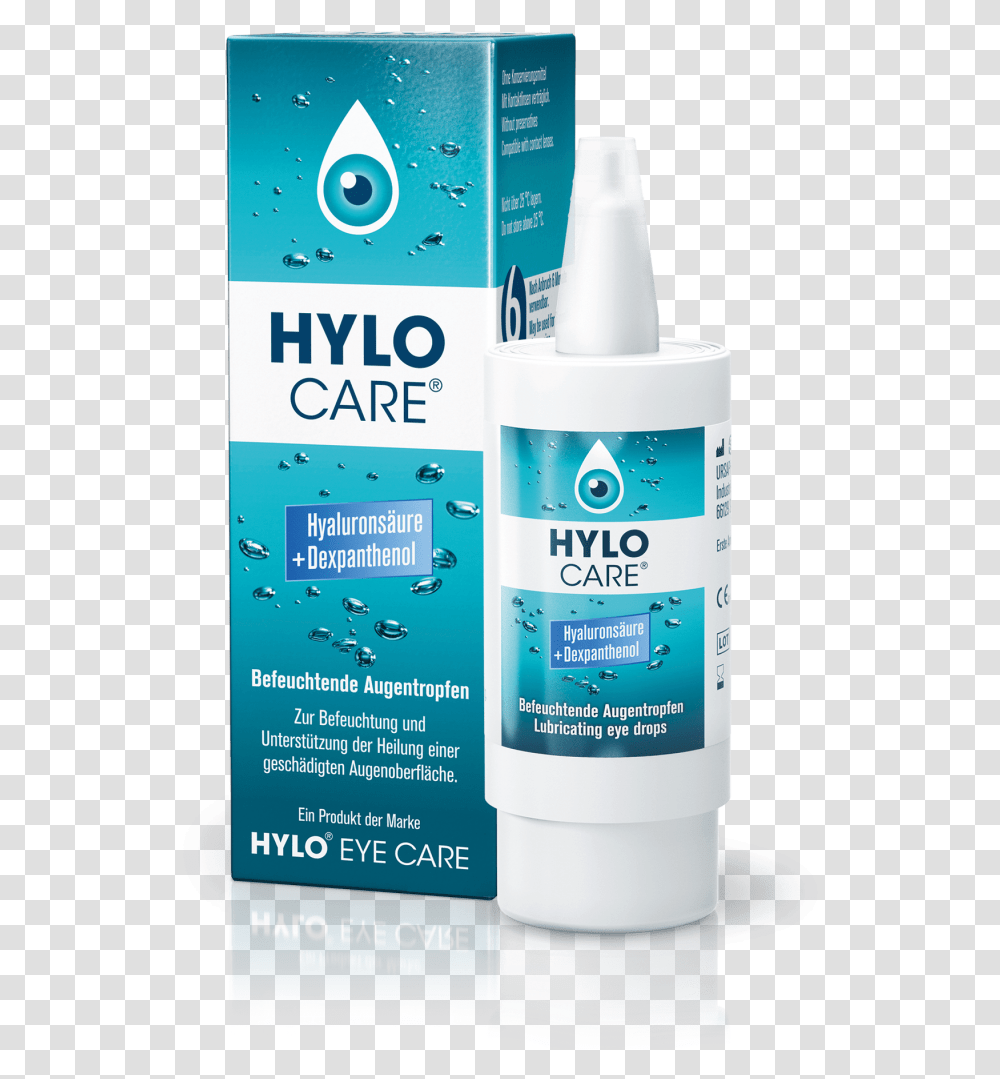 Hylo Eye Care Packshot Hylo Care, Bottle, Cosmetics, Sunscreen, Lotion Transparent Png
