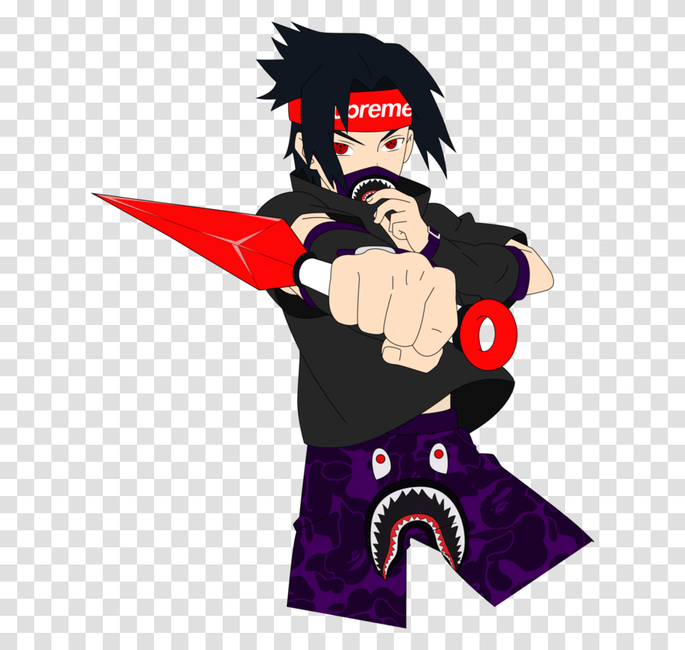 Hypebeast Naruto Search Result Cliparts For Hypebeast Naruto Fan Art Supreme, Person, Human, Costume, Hand Transparent Png