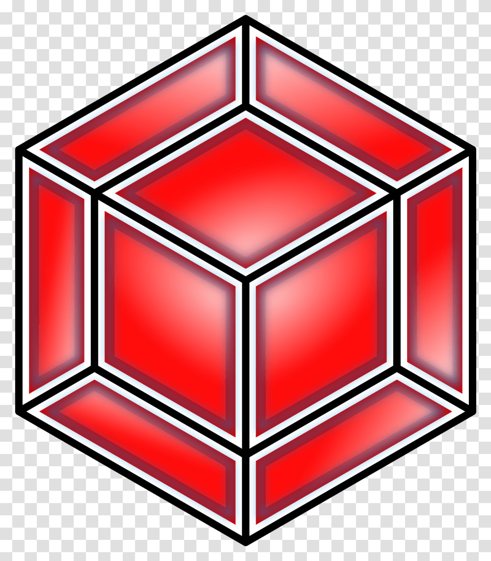 Hyper Cube Red Clip Arts 4th Dimension Object, Rubix Cube, Mailbox, Letterbox Transparent Png