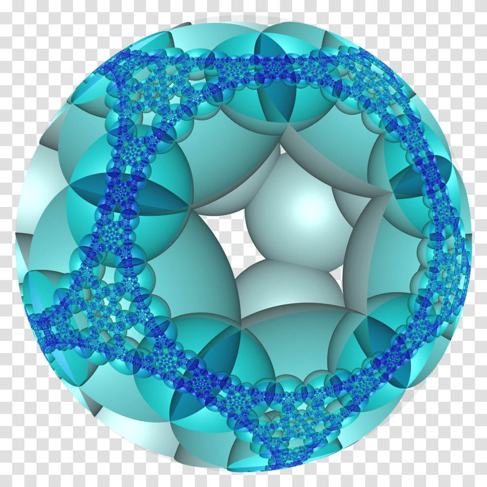 Hyperbolic Honeycomb 3 5 6 Poincare Cc Circle, Sphere, Pattern, Ornament, Fractal Transparent Png