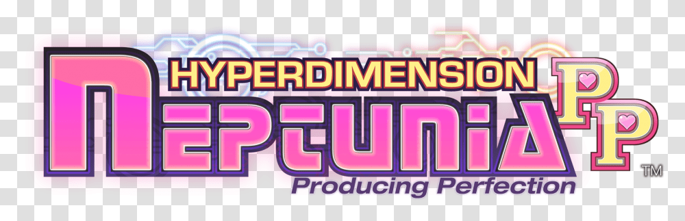 Hyperdimension Neptunia Producing Perfection Logo, Pac Man, Purple Transparent Png