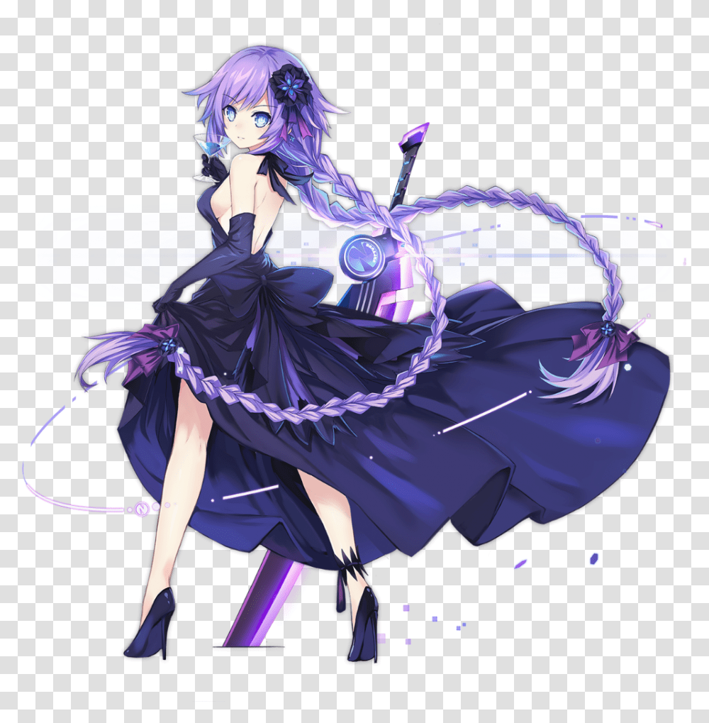 Hyperdimension Neptunia Purple Heart Dress, Dance Pose, Leisure Activities, Person Transparent Png