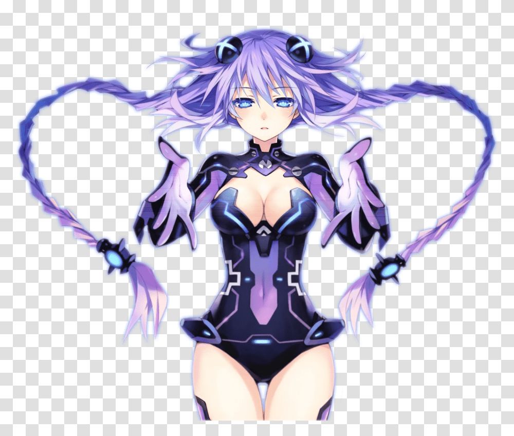 Hyperdimension Neptunia Victory Purple Heart, Person, Human, Manga Transparent Png
