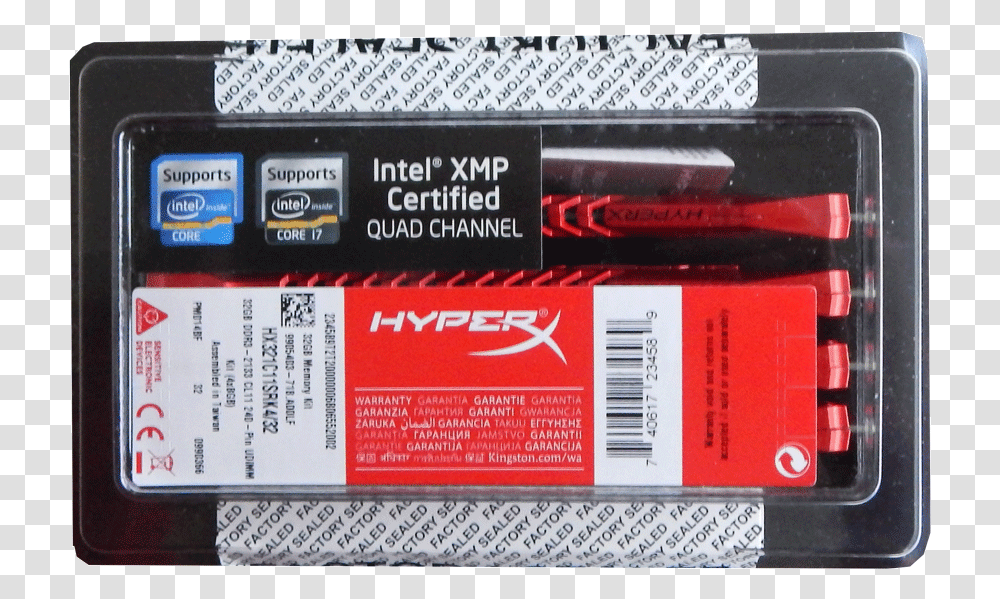 Hyperx Savage 32gb Ddr3 2133 Box Tool, Label, Adapter, Weapon Transparent Png