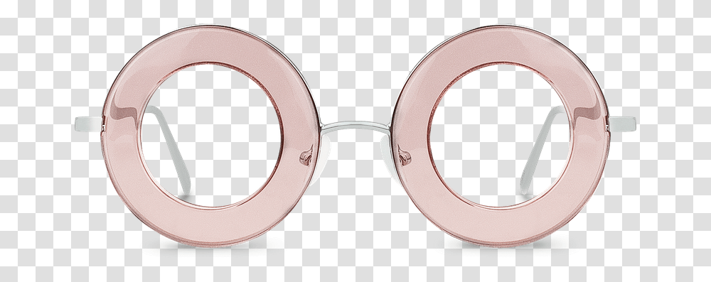 Hypno View Pink Silver Round Glasses Circle, Accessories, Accessory, Sunglasses, Goggles Transparent Png