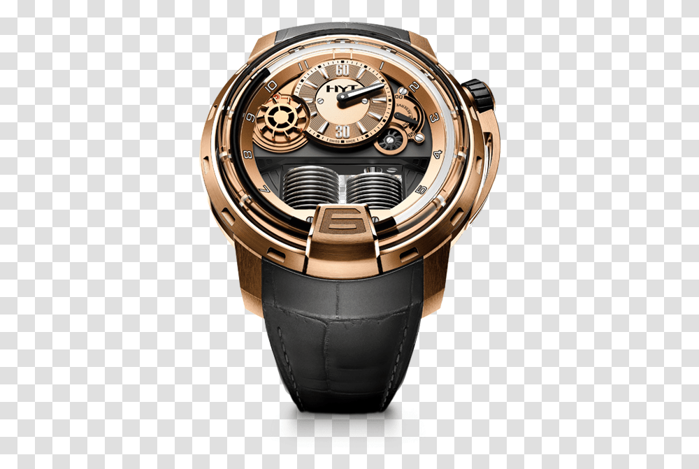 Hyt H1 Full Gold, Wristwatch Transparent Png