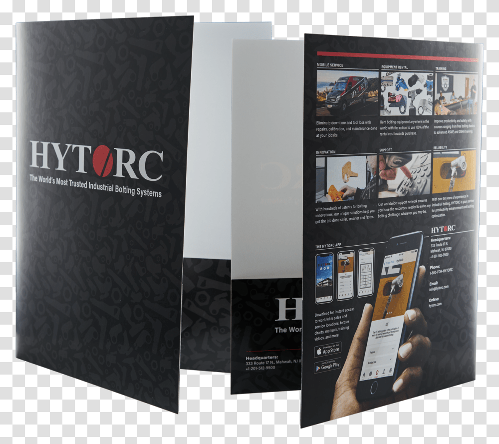 Hytorc Pocket Folder Flyer, Advertisement, Poster, Paper, Brochure Transparent Png