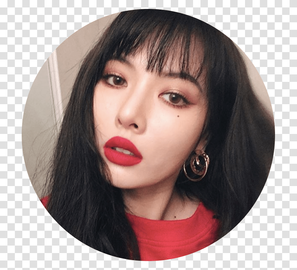 Hyuna Selfie, Face, Person, Lipstick, Hair Transparent Png