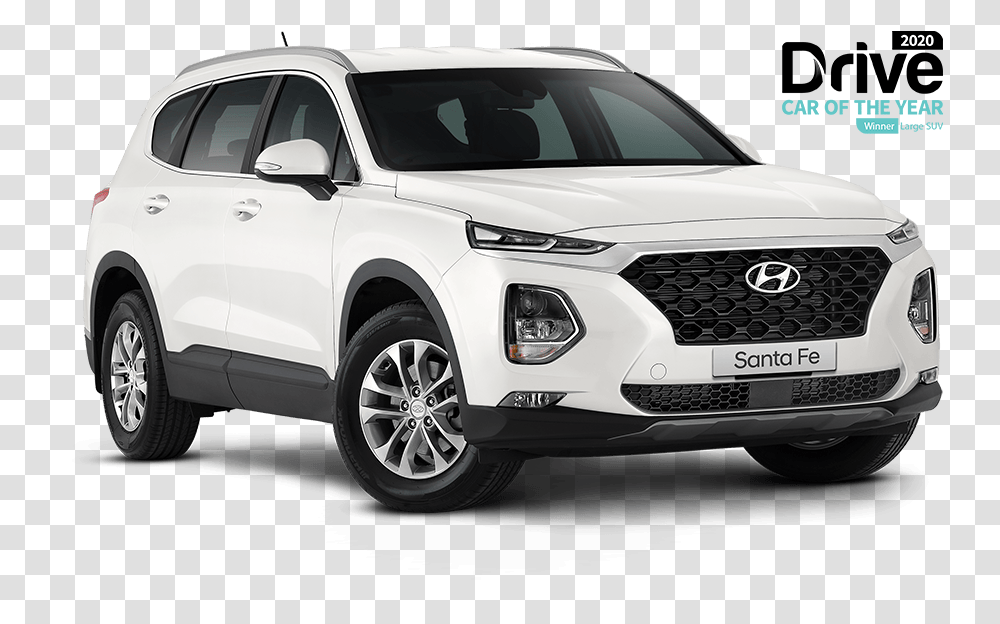 Hyundai Santa Fe 2019 White, Car, Vehicle, Transportation, Automobile Transparent Png