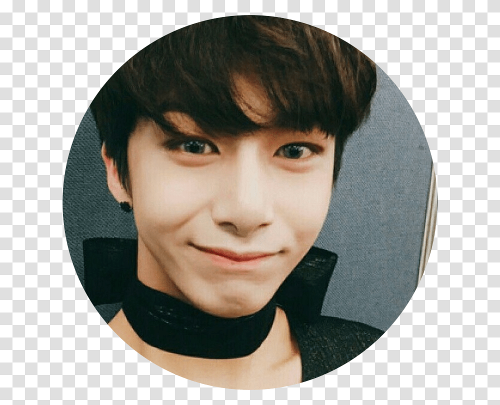 Hyungwon Icons For Hmph Crush Likereblog If You Hyungwon Circle Icons, Face, Person, Head, Dimples Transparent Png