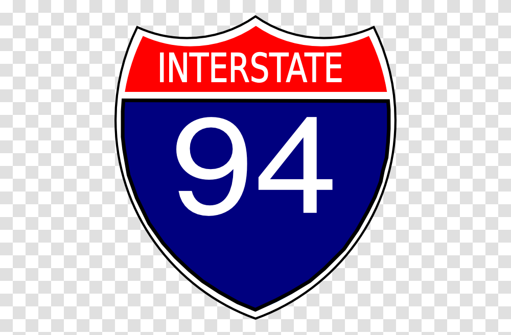 I 94 Sign Svg Clip Arts Interstate Highway Sign, Number, Label Transparent Png