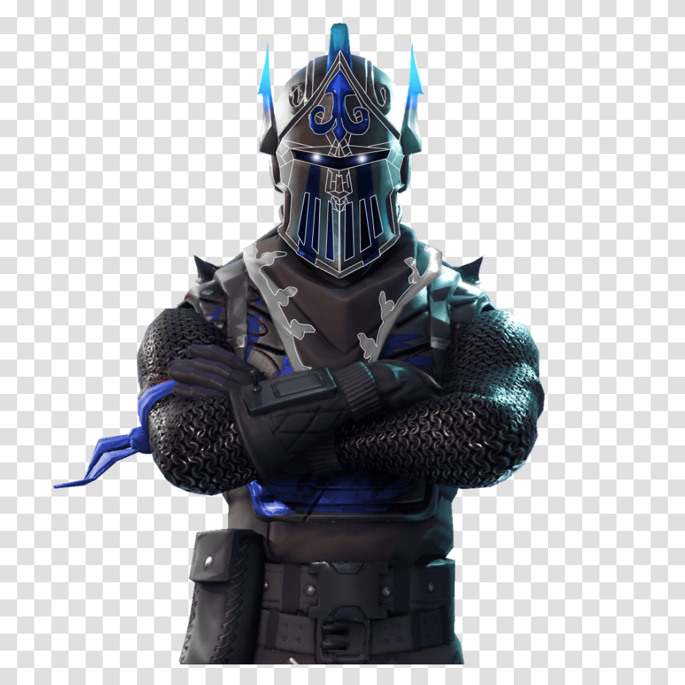 I Added Some White Lines Too The Ice Fortnite Black Knight, Armor, Helmet, Apparel Transparent Png