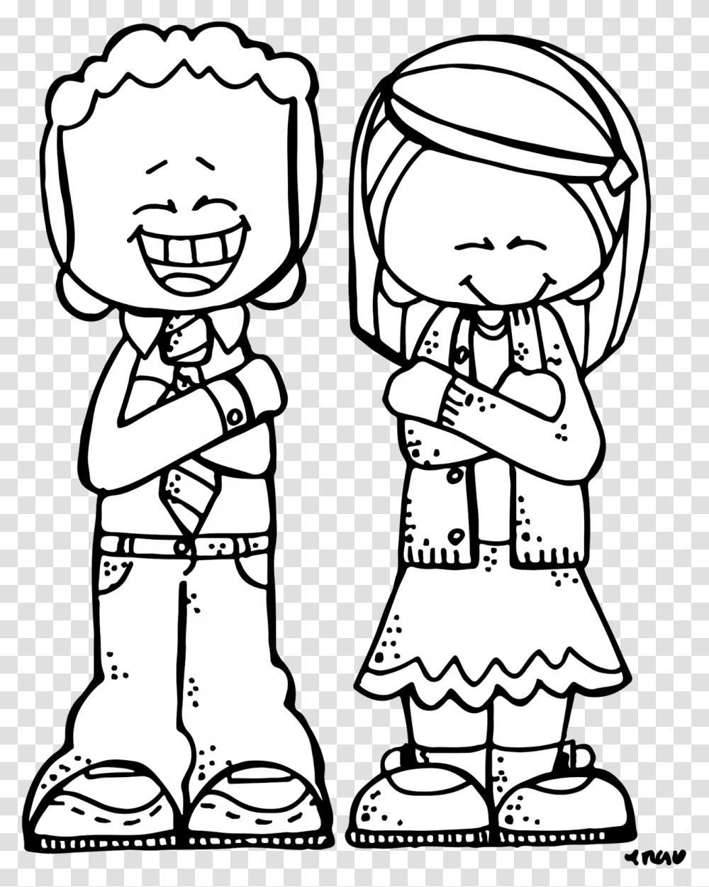 I Always Try To Keep A In Friends Melonheadz Clipart Black And White, Stencil, Book, Girl, Comics Transparent Png