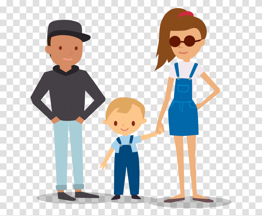 I Am A Child Amp A Teenager Cartoon, Person, Human, Family, People Transparent Png
