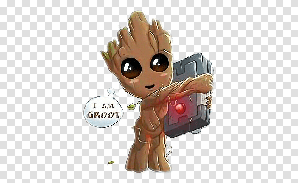 I Am Groot Free Download Baby Groot Heart, Cupid, Person, Human, Elf Transparent Png