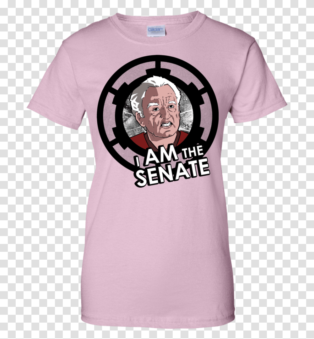 I Am The Senate T Shirt Amp Hoodie Star Wars Empire Sticker, Apparel, T-Shirt, Sleeve Transparent Png