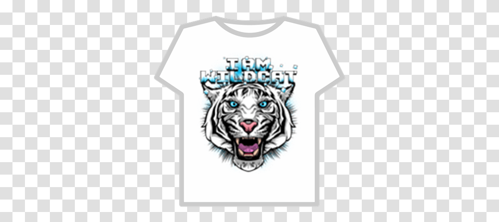 I Am Wild Cat Logo Roblox Am Wildcat Logo, Clothing, Apparel, Tiger, Wildlife Transparent Png