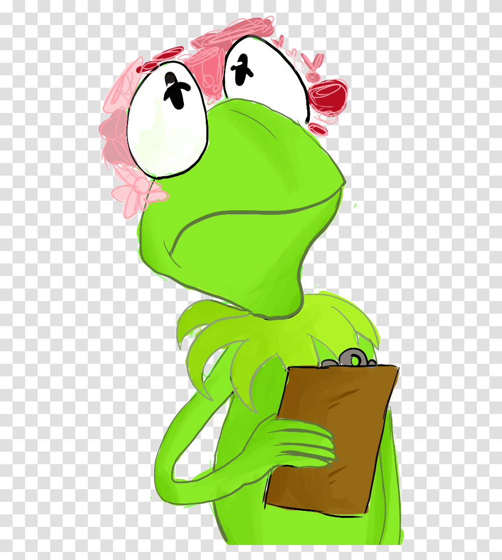 I Can Draw Kermit The Frog In Flower Crowns All Cartoon Draw Kermit The Frog, Clothing, Apparel, Reptile, Animal Transparent Png