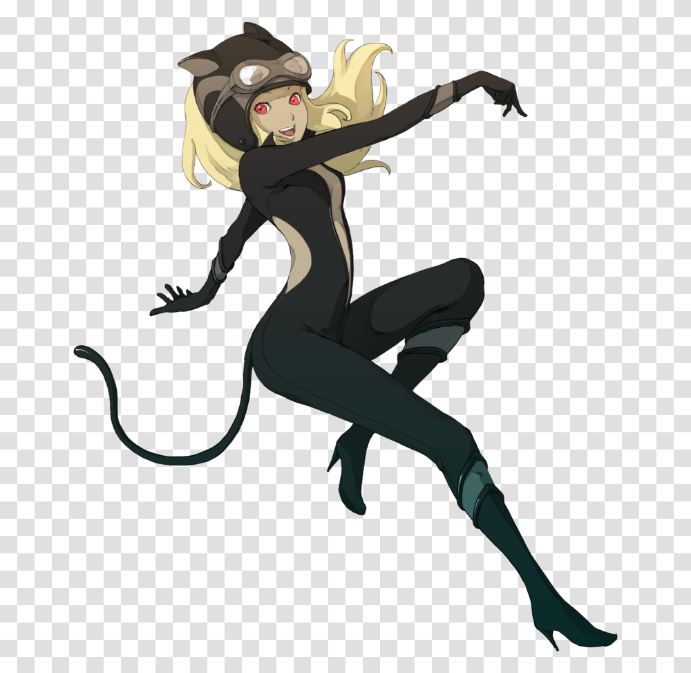 I Captured A Few Sketches And Gravity Rush 2 Cat Costume, Person, Leisure Activities, Ninja Transparent Png