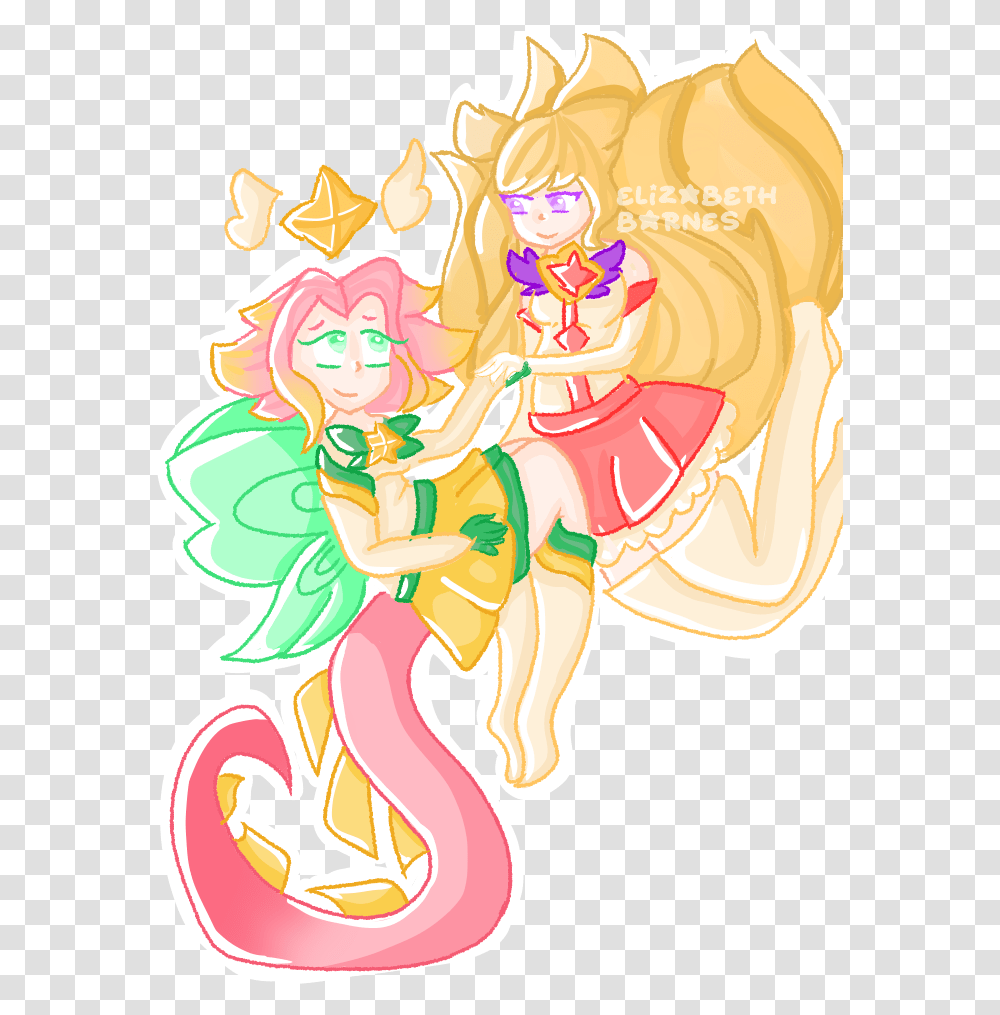 I Created This Star Guardian Neeko X Ahri Pic A While Ago Fictional Character, Graphics, Art, Floral Design, Pattern Transparent Png