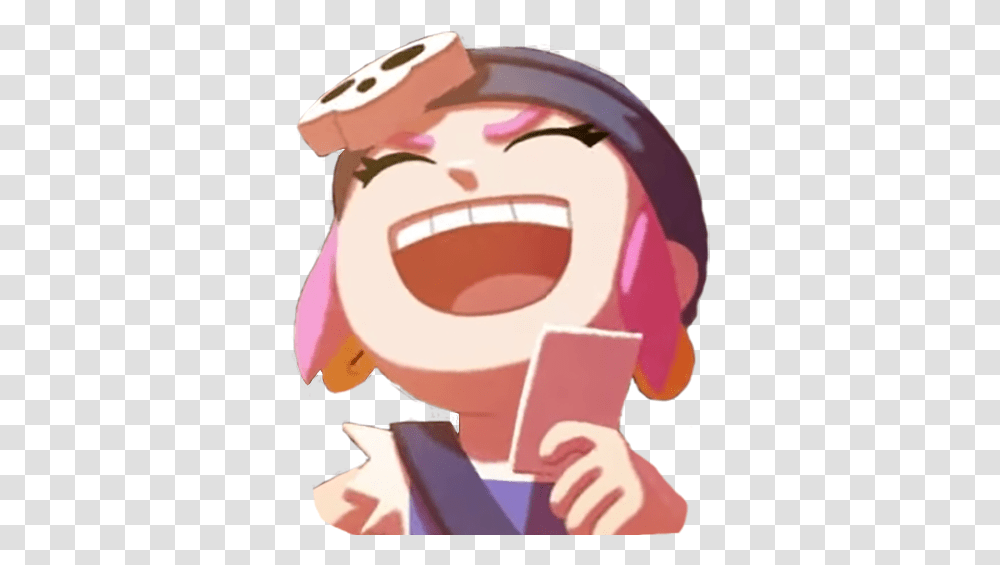 I Cropped Penny Laughing Like The Emojis De Brawl Stars Para Discord, Head, Mouth, Lip, Throat Transparent Png