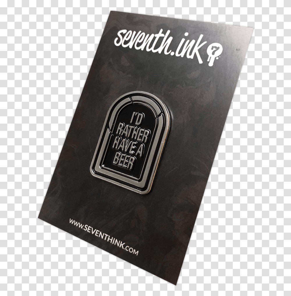 I'd Rather Have A Beer Silver Tombstone Pin Cosmetics, Book, Poster, Advertisement, Flyer Transparent Png