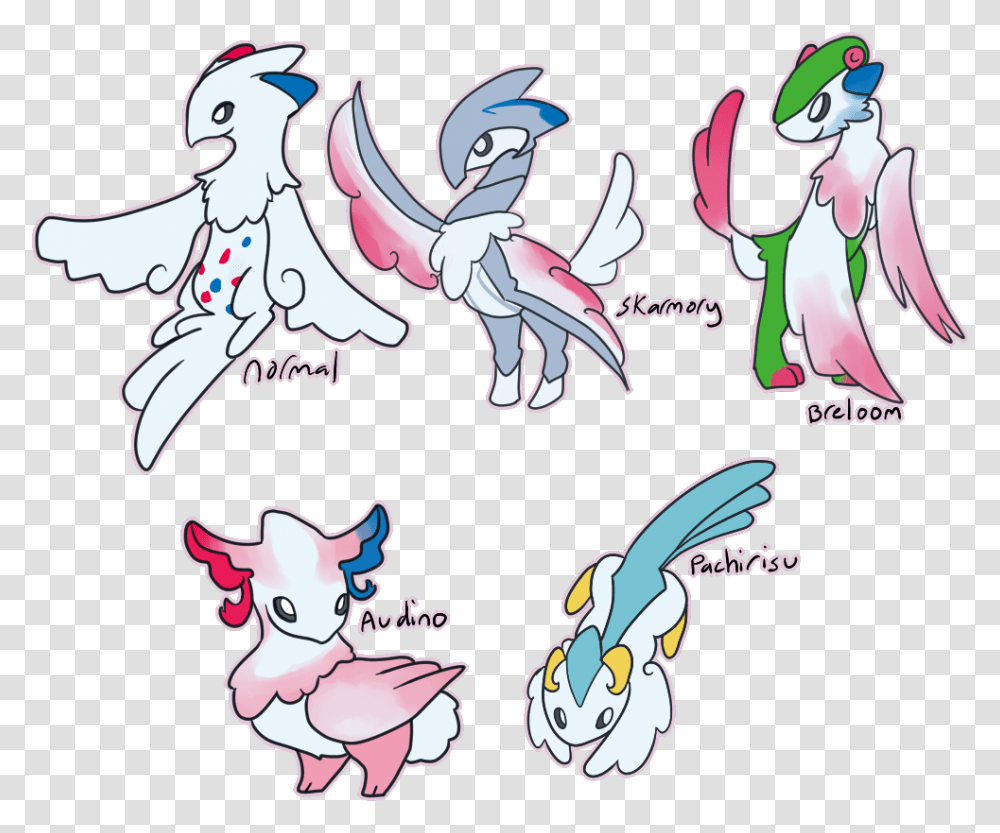 I Decided To Doodle Some Togekiss Hybrids I Really Cartoon, Animal, Bird, Pelican, Flamingo Transparent Png