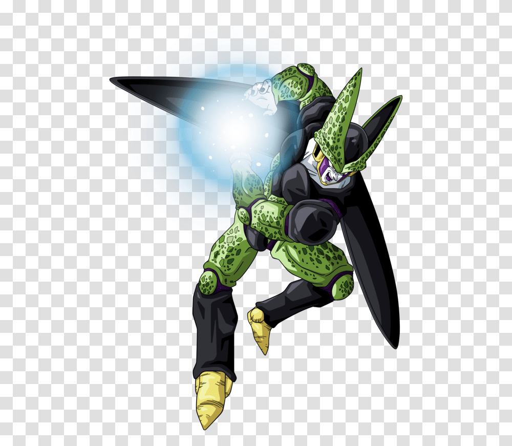 I Decided To Redraw Few Thing On It And Made A Better Dragon Ball Z Cell Kamehameha, Helmet, Hand Transparent Png